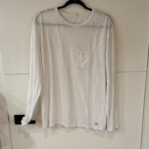 Vuori Classic White Long Sleeve Tee
